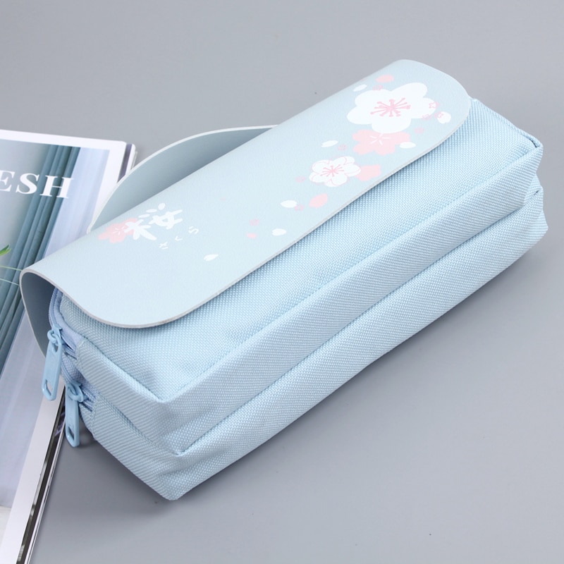 Kawaii Cherry Blossom Pastel Pencil Case - Limited Edition