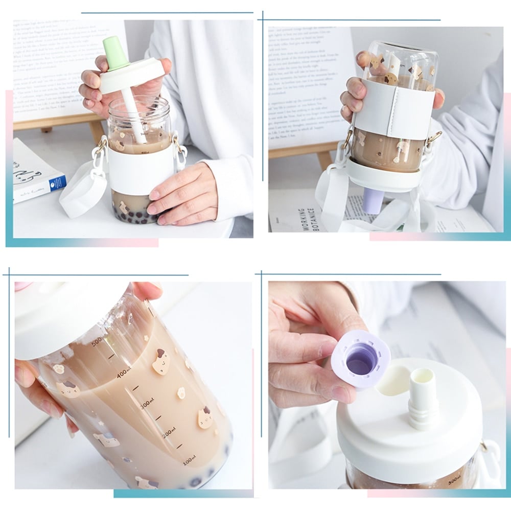 Kawaii Korea Style Bubble Tea Glass Bottle Special Edition kawaii-korea-style-bubble-tea-glass-bottle-special-edition