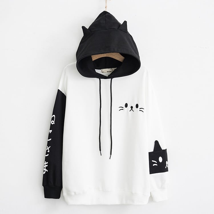 Kawaii Neko Cat Harajuku Hoodie - Limited Edition
