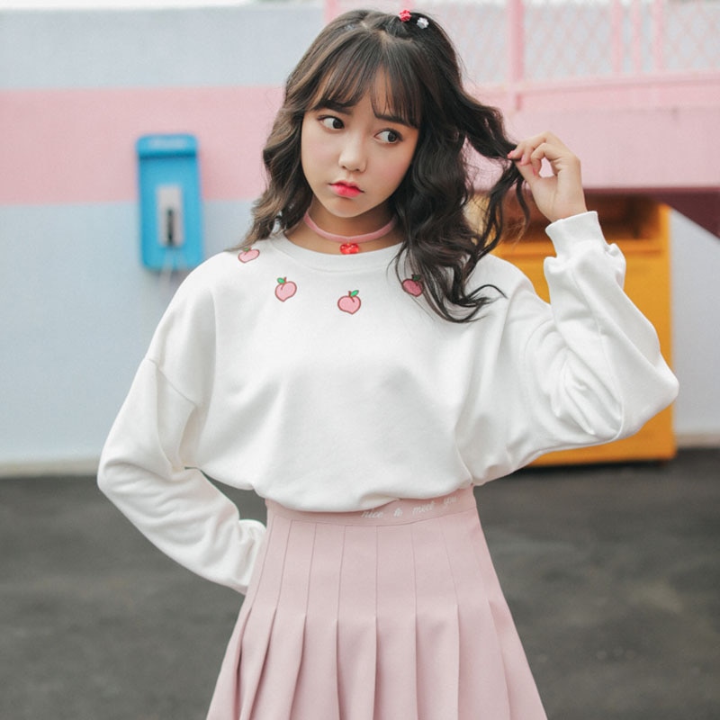 Kawaii Peach Harajuku Sweater - Limited 