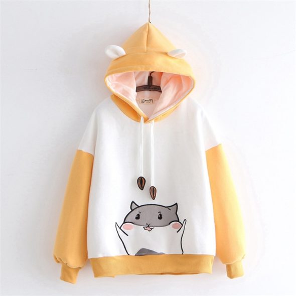 Berry Sweet Chibi Hamster Unisex Hoodie