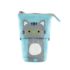 Kawaii Cute Kitty Cat Canvas Pencil Case - Blue
