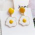 Kawaii Egg Yolk Earrings - Limited Edition - Stud earrings