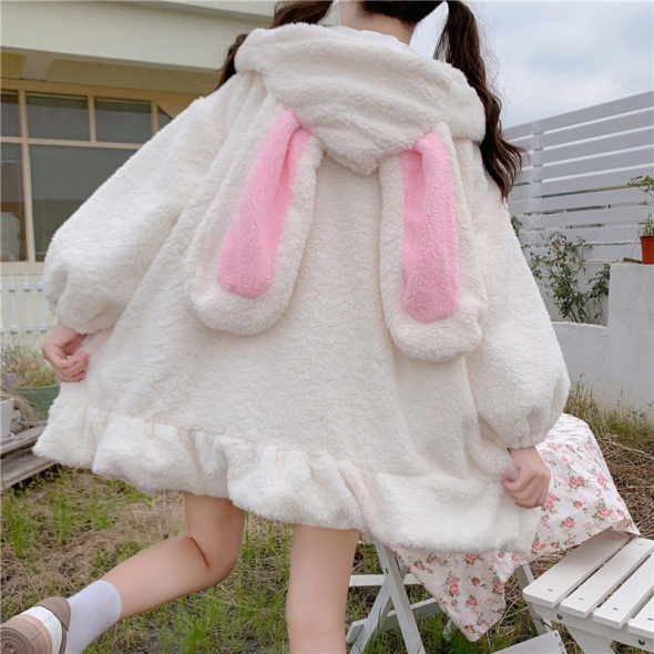 Cute bunny ears hoodie   KF70340