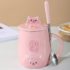 Kawaii Chubby Hamster Ceramic Cup (400ml) - Limited Edition - Pink
