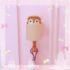 Kawaii Squirrel Pop-up Wall Coat Hanger - brown
