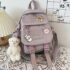 Kawaii Canvas Japanese Style Harajuku Backpack - Purple