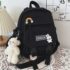 Kawaii Canvas Japanese Style Harajuku Backpack - Black