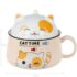 Kawaii Neko Cat Japanese Style Ceramic Bowl - Limited Edition - 1020ml yellow