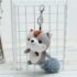 Kawaii Mini Squirrel Keychain Pendant - Gray