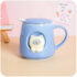 Kawaii Pastel Cat Ceramic Cup - Limited Edition - Blue