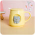 Kawaii Pastel Cat Ceramic Cup - Limited Edition - Yellow
