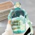 Kawaii Pastel Transparent Style Water Bottle (750ml) - Green