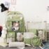 Kawaii Harajuku Ita Style School Backpack (5pcs) - Limited Edition - Green