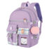 Kawaii Large Capacity Canvas Grid Backpack - Limited Edition - Purple