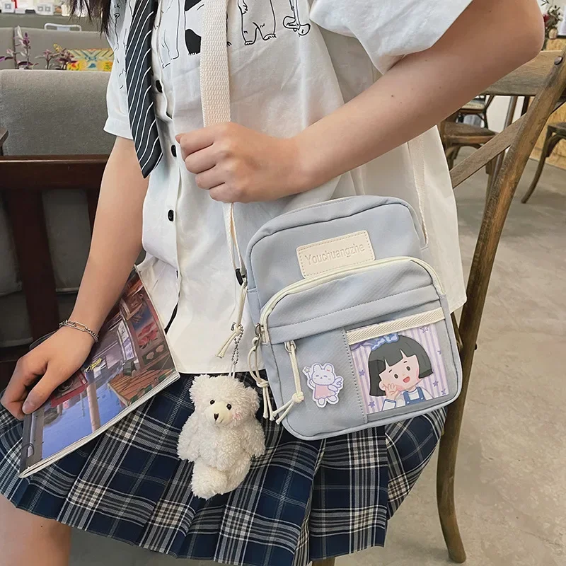 Kawaii Mini Canvas Harajuku Sling Bag