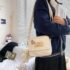 Kawaii Brown Bear Harajuku Sling Bag - White