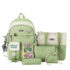 Kawaii Study Harajuku Backpack Set (5pcs) - Limited Edition - Green