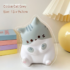 Kawaii Therapy Squishy Cat Toy - Grey