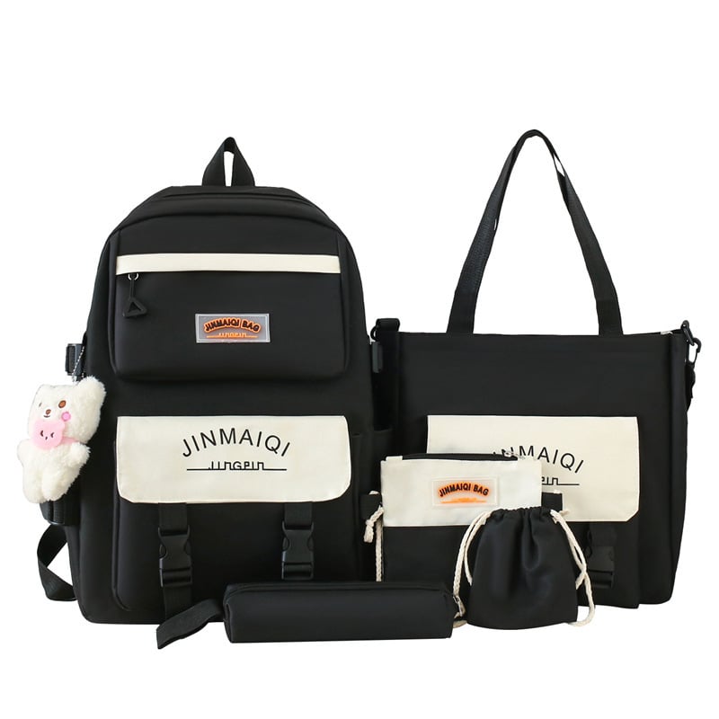 韓国スタバ★[25春] Festival Cooler Backpack + Hand Towel Set Kawaii Korea Pastel Harajuku Backpack Set (5pcs)