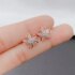 Kawaii Sparkling Flower Stud Earrings - Limited Edition - Rose gold