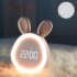Kawaii Bunny Ears USB Digital Alarm Clock - Limited Edition - Pink