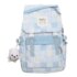 Kawaii Canvas Bear Plaid Harajuku Backpack - Special Edition - Blue