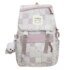 Kawaii Canvas Bear Plaid Harajuku Backpack - Special Edition - Purple
