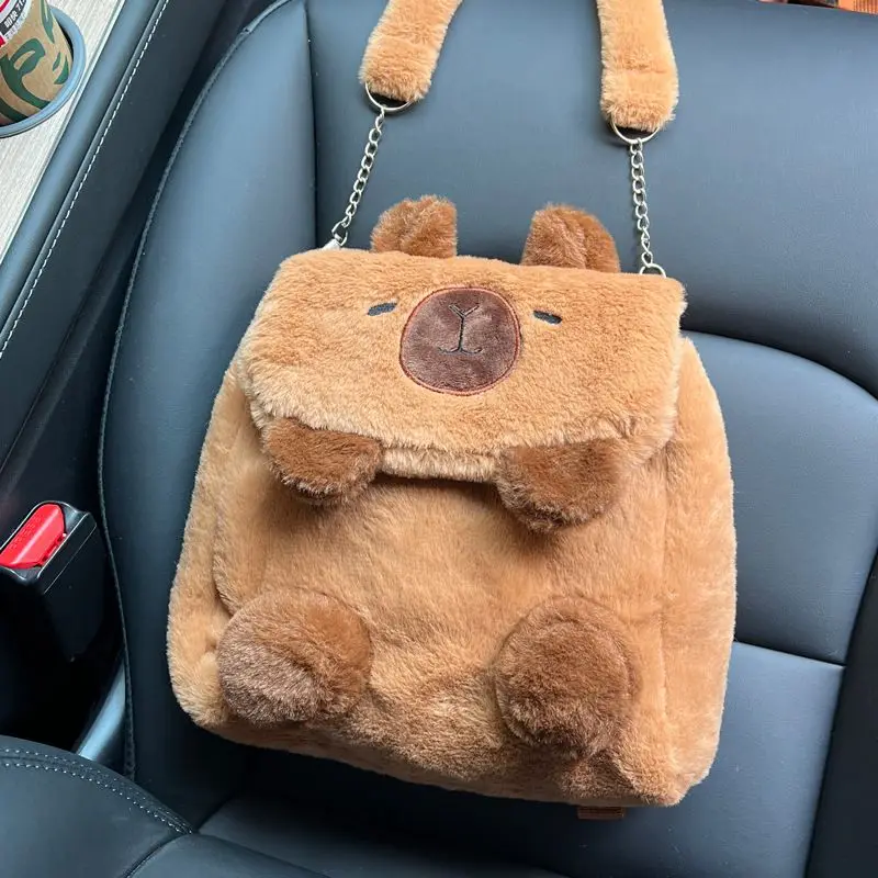Kawaii Capybara Plush Shoulder Bag - Limited Edition