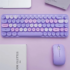 Kawaii Candy Pastel Wireless Keyboard Set - Special Edition - Purple