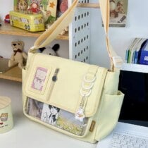 Kawaii Japanese Style Crossbody Pocket Backpack - Limited Edition - Yellow, Bag Only