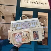Kawaii Harajuku Large Capacity Ita Crossbody Bag - Special Edition - Beige Only Bag, 30x24x10cm