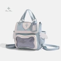 Kawaii Hearts Japanese Style Ita Backpack - Limited Edition - Blue, 38x30x12cm