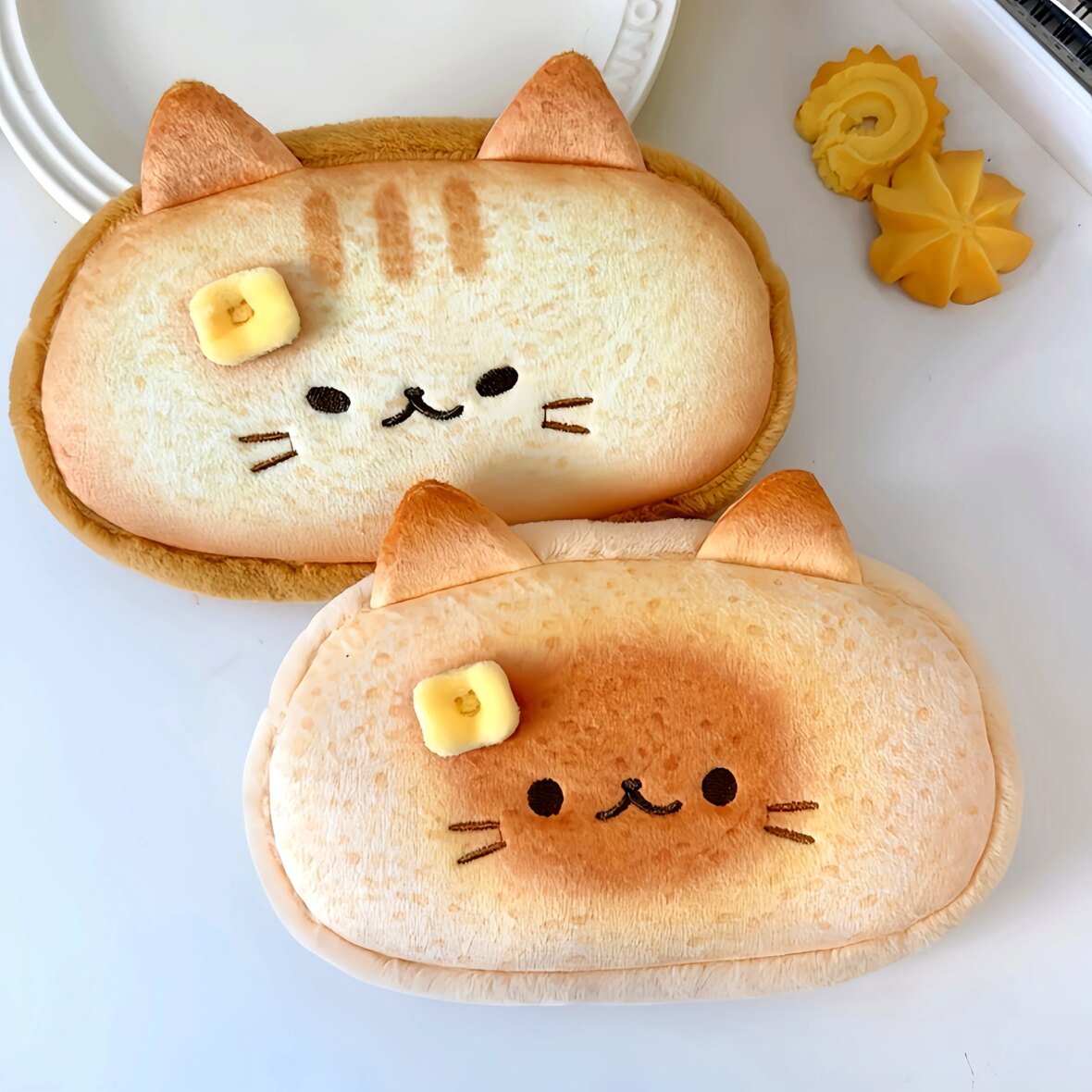 Kawaii Butter Cat Toast Aesthetic Pencil Case