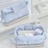 Kawaii Double Layer Pastel Aesthetic Pencil Case - Blue