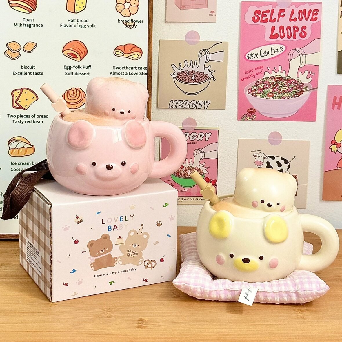 Kawaii Therapy Marshmallow Bear Ceramic Cup – Special Edition
