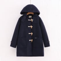 Kawaii Japanese Style Autumn Harajuku Coat - Navy Blue, L