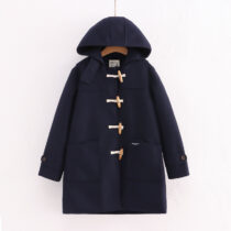 Kawaii Japanese Style Autumn Harajuku Coat - Navy Blue, M