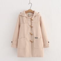 Kawaii Japanese Style Autumn Harajuku Coat - Apricot, L