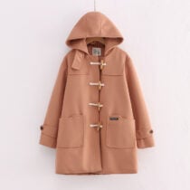 Kawaii Japanese Style Autumn Harajuku Coat - Khaki, S