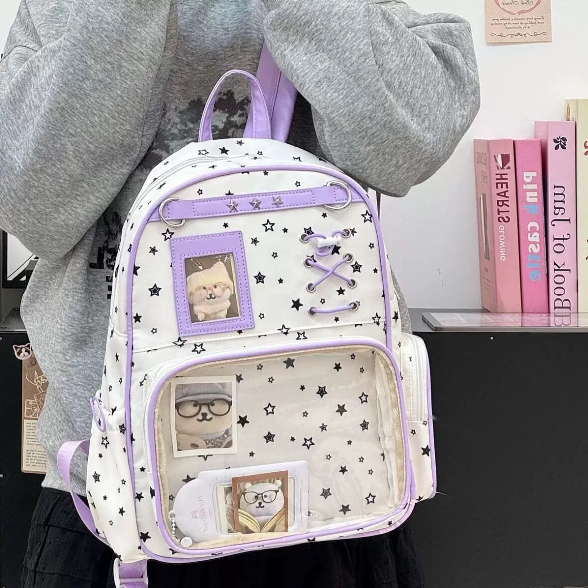 Kawaii Starry Harajuku Pastel Ita Backpack