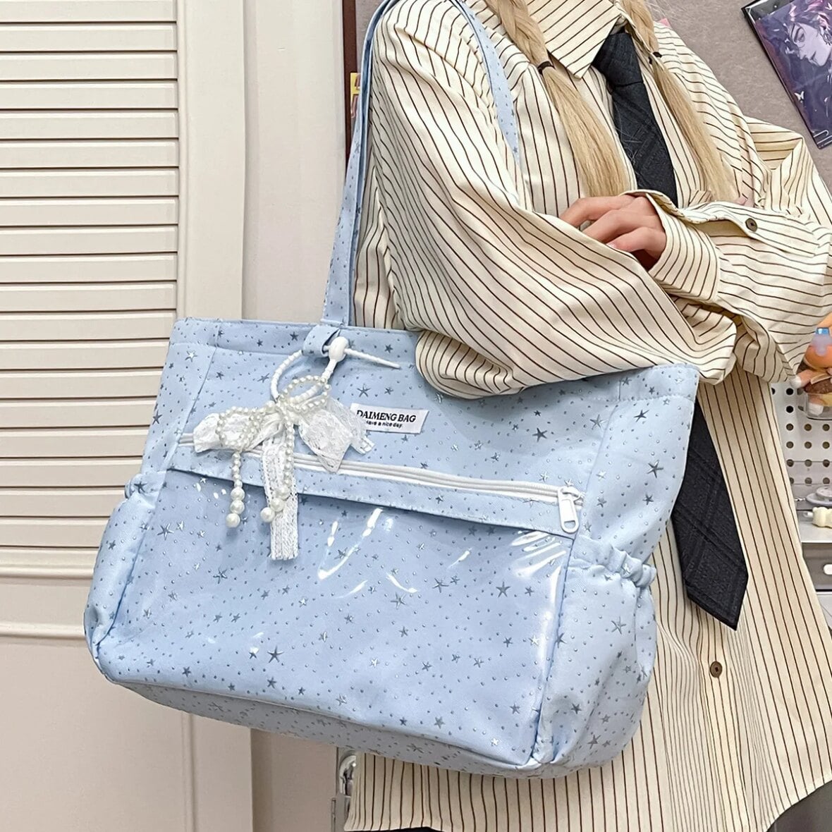 Kawaii Starry Harajuku Pastel Ita Tote Bag
