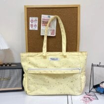 Kawaii Starry Harajuku Pastel Ita Tote Bag - Yellow