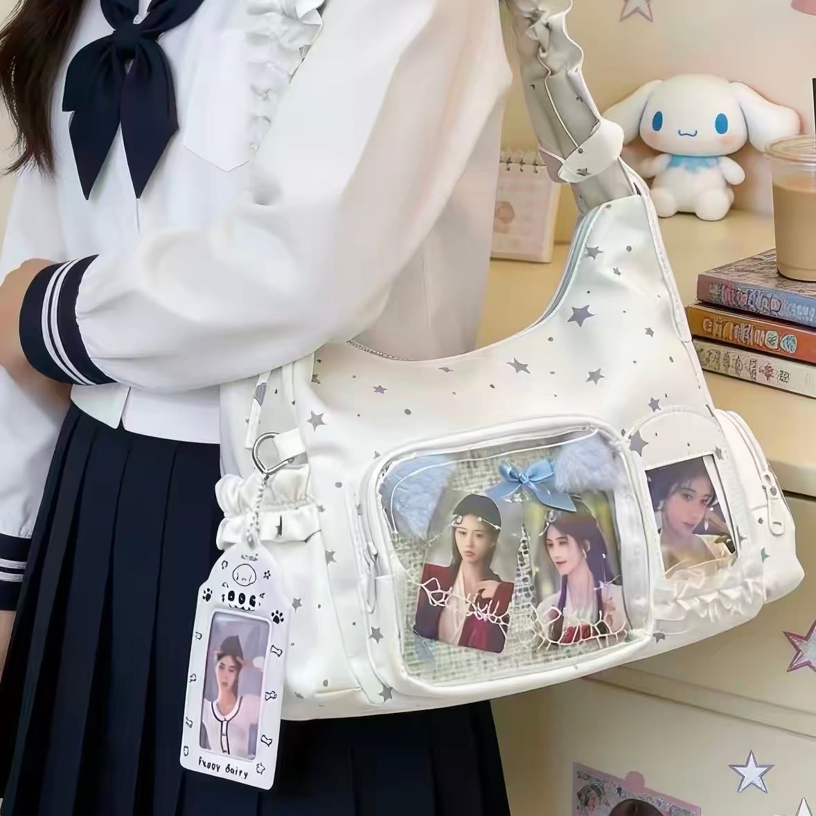 Kawaii Soft Harajuku Style Starry Ita Tote Bag
